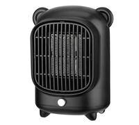 Chauffage électrique de bureau compact à PTC, chauffe-plats rapide et silencieux,Dispositif de réchauffement(Zwart)