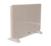 VONROC Chauffage Électrique en Verre Beige 1500W - Design avec Thermostat Réglable, Wi-Fi & Commande Manuelle - 2 Niveaux de Chauffage - Mode Hors Gel - Pour Pièces jusqu’à 18m²