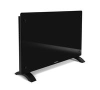 Chauffage électrique - Panneau en verre 2000W Premium - 24m2 - Commande manuelle et Wi-Fi - Thermostat réglable et minuterie - Noir