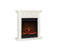 Cheminée électrique effet flamme - Klarstein - 1800/900 W - fausse cheminée LED - cheminee decorative avec telecommande - blanc