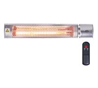Chauffage électrique infrarouge 2kW lampe dorée à télécommande sans fil MW Tools IRS20G