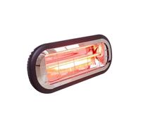 Chauffage Électrique Infrarouge Fibre de Carbone 2000W Intérieur et Extérieur Kekai Top Design 46x19x7,5 cm Suspendu et Mural