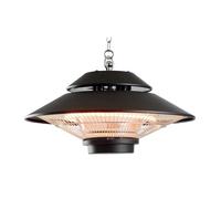 Chauffage Électrique Infrarouge Halogène 1500W Intérieur et Extérieur Kekai Design Suspendu 42,5x42,5x24cm Télécommande incluse