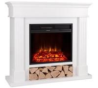 Klarstein Cheminée Electrique d'Intérieur, Chauffage Electrique de 1800W, Fausse Cheminée Decorative avec Effet Flamme en LED, Télécommande Inclus, Programmable, Minuterie, Thermostat Réglable