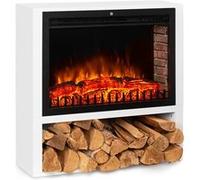 Chauffage électrique - Klarstein Mauna Loa - Fausse cheminée - 1000/2000W - Télécommande - Blanc Blanc G