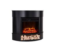Klarstein Cheminée Electrique d'Intérieur, Chauffage Electrique de 1800W, Fausse Cheminée Decorative avec Effet Flamme en LED, Télécommande Inclus, Programmable, Minuterie, Thermostat Réglable