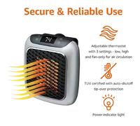 Chauffage électrique mural 800W, chauffage numérique en céramique PTC, chauffage rapide et portable, pour chambre à coucher, salle de bain, salon Heater