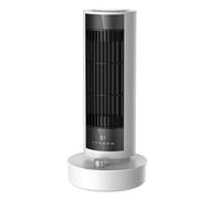 Chauffage Électrique Portable En Céramique, Ventilateur De Rapide, Souffleur D'air Chaud, Contrôle L'hermostat For La Maison, Cheminée Énergie Silencieuse(White Fan Heater)