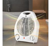 Nedis Radiateur soufflant HTFA13CWT 2000 W – Thermostat réglable, 2 niveaux – Blanc