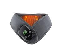 Chauffage électrique pour le cou - Contrôle de la température à plusieurs niveaux, orthèse portable alimentée par USB avec massage doux par vibration, soutien ergonomique et doux pour le cou pour