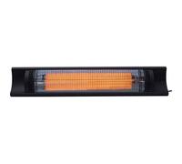 Chauffage électrique radiant en fibre de carbone "Bola" - 2000W - Noir