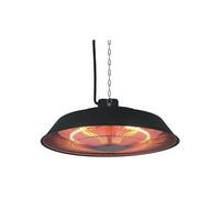 Chauffage électrique suspendu - 1500w - noir