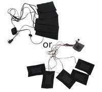 Chauffage électrique USB en tissu portable pour l'hiver, la randonnée, le manteau chauffant