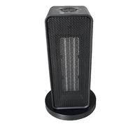 Chauffage Électrique Vertical De Tête De Secousse De Ménage For La Pièce Mini Réchauffeur Portatif De PTC Réchauffeur Électrique De Réchauffeur D'espace Facile à Utiliser(Black)