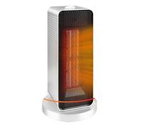Chauffage Électrique Vertical De Tête Secousse Ménage For La Pièce Mini Réchauffeur Portatif PTC D'espace Énergie Silencieuse(White)