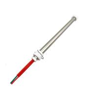 Chauffage Élément chauffant électrique 220V 500W, tige chauffante sans fumée, cartouche chauffante en céramique haute température for poêle à barbecue(Length215mm)