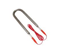 Chauffage Élément chauffant électrique à ailettes en acier inoxydable, 220V, 800W, étanche, fil de 2.5M, réchauffeur d'air en forme de U for étuve