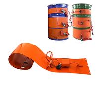 Chauffage en Silicone pour Baril d'huile, avec Bouton réglable et Thermostat numérique, 30 °C à 130 °C, pour Chauffage et traçage de Baril d'huile, 150 L, 1520 x 250 cm, 1700 W, numérique
