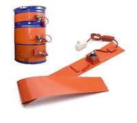 Chauffage en Silicone pour Baril d'huile, avec Thermostat réglable (30 °C à 130 °C), 150 L, 1520 x 250 cm, 1700 W, Bouton.