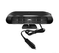 Chauffage et désembuage de voiture double usage 12 V 120 W pour désembuage rapide du pare-brise et chauffage intérieur dans les véhicules (noir argenté)