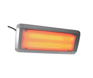 Chauffage exterieur, chauffage infrarouge, radiateur extérieur - Modell HELIOSA 9.1, avec couvercle en verre, argent