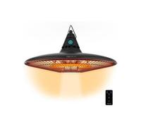 Cecotec Chauffage électrique extérieur au plafond ReadyWarm 1500 Power Ceiling. 1500 W, Technologie halogène, Protection IP65, Télécommande, Zone de couverture 10 m2
