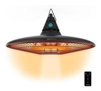 Cecotec Chauffage électrique extérieur au plafond ReadyWarm 1500 Power Ceiling. 1500 W, Technologie halogène, Protection IP65, Télécommande, Zone de couverture 10 m2