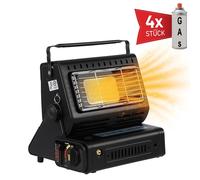 Chauffage gaz 2 en 1 portable - radiateur infrarouge butane camping