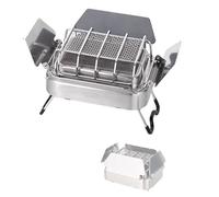 Chauffage Gaz Chauffage Exterieur Parasol Chauffant Gaz Exterieur 3 Angles Réglables Avec Support Pliable Et Grille Amovible Fabriqué en Acier Inoxydable 2200 W(24 * 20 * 13cm)