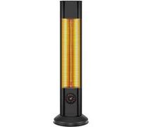 Chauffage halogène 2000W avec télécommande PURLINE HEATY EX2000 CA Noir Noir G