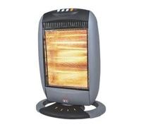 DCG Eltronic SA9223 appareil de chauffage Noir, Gris 1200 W Chauffage d'appoint électrique halogène