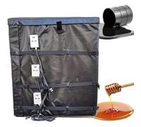 Chauffage industriel avec régulateur de température - Couverture chauffante réglable pour fûts, réservoirs de gaz et conteneurs de stockage de 190 litres