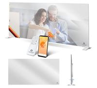 Chauffage infrarouge à miroir - KESSER - 600W - Sur pied ou mural - Détection de fenêtre ouverte - Télécommande