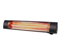 Chauffage Infrarouge Alpina Radiateur Terrasse 2000W Intérieur et Extérieur Rayonnant Câble Electrique Noir Noir G
