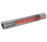 Chauffage infrarouge CasaTherm R2000 avec télécommande Gris / Argent / Titane