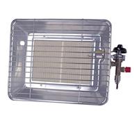 Chauffage infrarouge de chantier - ROTHENBERGER - 4200 W - Avec détendeur et flexible - Bas - Gris