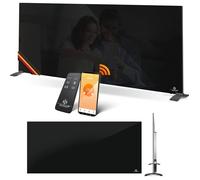Chauffage infrarouge en verre noir - KESSER - 600 W - 2 en 1 sur pied et mural - Télécommande - Application Tuya