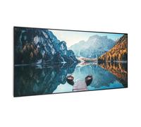 Chauffage infrarouge - Klarstein Wonderwall Air Art Smart - Connecté - Motif : Lac horizontal cadre noir - 120x 60cm - 700W