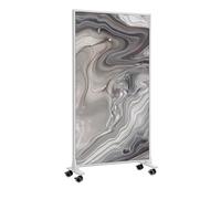 Chauffage infrarouge Könighaus en forme d'image - 1200 W - Économie d'énergie = chauffe en 2 minutes - Avec pieds et thermostat - Radiateur mobile - Attire tous les regards : acrylique