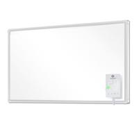 Chauffage infrarouge mural blanc - KESSER - Thermostat de prise intégré - 28 programmes - Détection de fenêtre ouverte