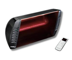 Chauffage infrarouge orientable avec vitre noire 2000 W HELIOSA HD WIDE ANGLE avec télécommande - STAR PROGETTI - 109984