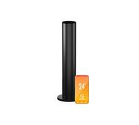 blumfeldt SmartFlow Tower 700 W Radiateur Infrarouge - Chauffage 360°, WiFi & contrôle par appli, Thermostat, Verrouillage Parental, minuterie programmable, IP44, Noir, pour Les pièces de 7-14m²