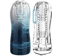 Chauffage Masturbateur pour Homme Electrique Va et Vient Silicône Vibromaşseur Gland Stimulateur Masturbateur Masin Silicone,Masseur Homme Vibrant DYI7