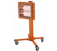 Radiant électrique Quartz Splus 1500/3000 W Mono 230V sur roues - REH 3000 M S.PLUS