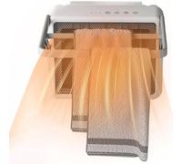 Chauffage mural for salle de bain, chauffe-serviettes soufflant 2000 W, chauffage électrique en céramique à chauffage rapide avec 2 vitesses d'air chaud et minuterie de 1 à 4 heures,chauffe-serviettes