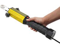 Chauffage par induction magnétique, procédé de chauffage sans flamme, éclairage LED, jaune, fiche EU