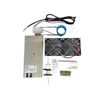Chauffage par Induction, ZVS Induction Heater 2500W Induction Heating PCB Board Heating Machine+Heating Coil+70mL Rucible+Pump+Power Supply