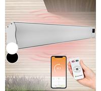 Radiateur Infrarouge Klarstein Cosmic Beam Smart 24 Contrôle Par App 2000 W Blanc