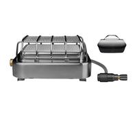 Chauffage portable de camping 2 en 1 en acier inoxydable - Chauffage d'espace | Pour randonnée en plein air 1-2 personnes, patio, garage, observation de la faune