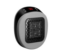 Chauffage Portable Lunaheater à Brancher, Mini Radiateurs Avec Télécommande, élément Chauffant En Céramique Ptc, Minuterie De 12 Heures, Pour Chambre à Coucher, Bureau Et Bureau gray